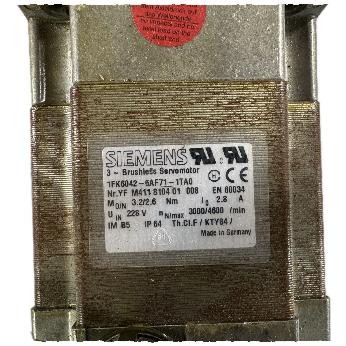 BJ58 Servomotor Siemens 1FK6042-6AF71-1TA-4