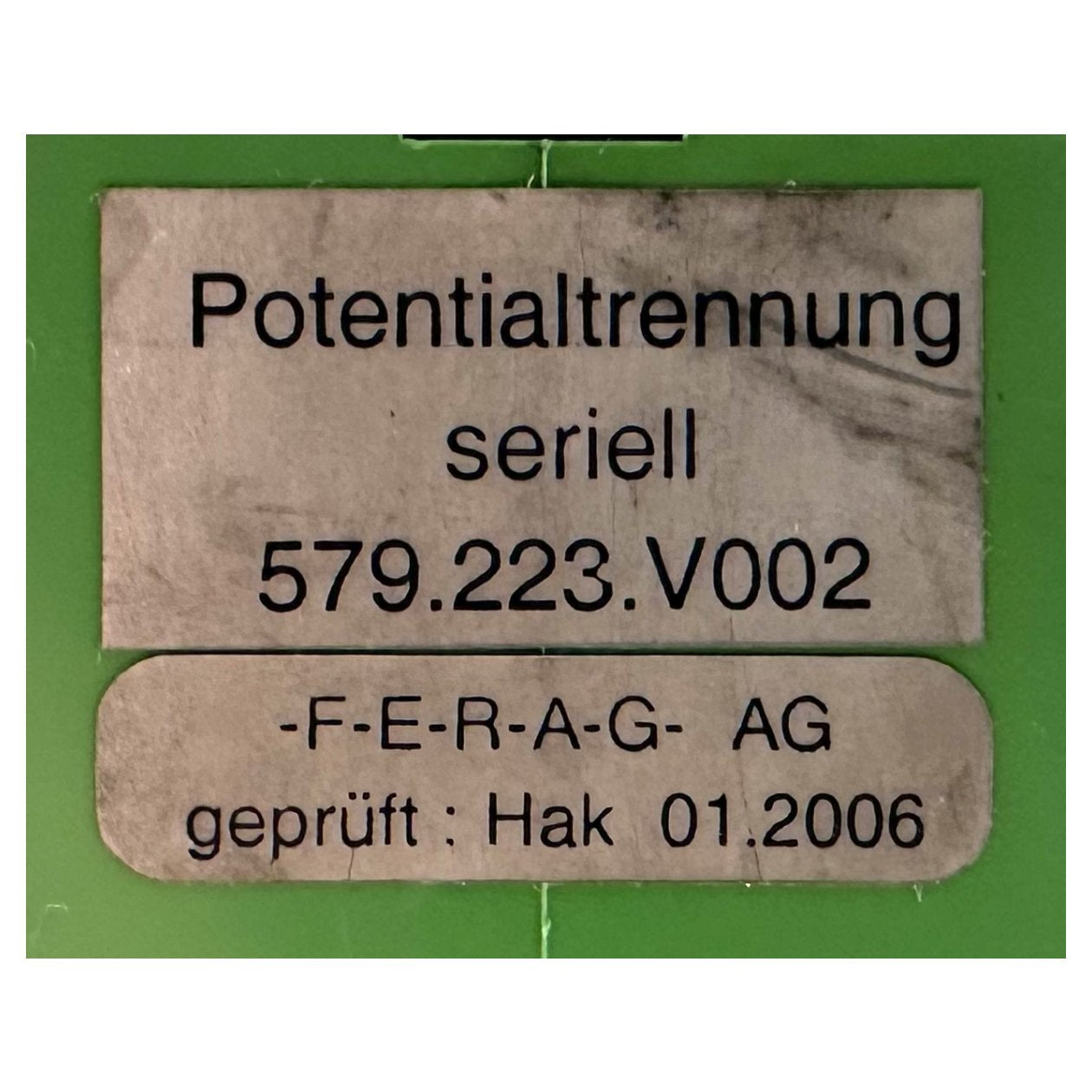 DJ660 Potentialtrennung Seriell Ferag 579.223.V002_3