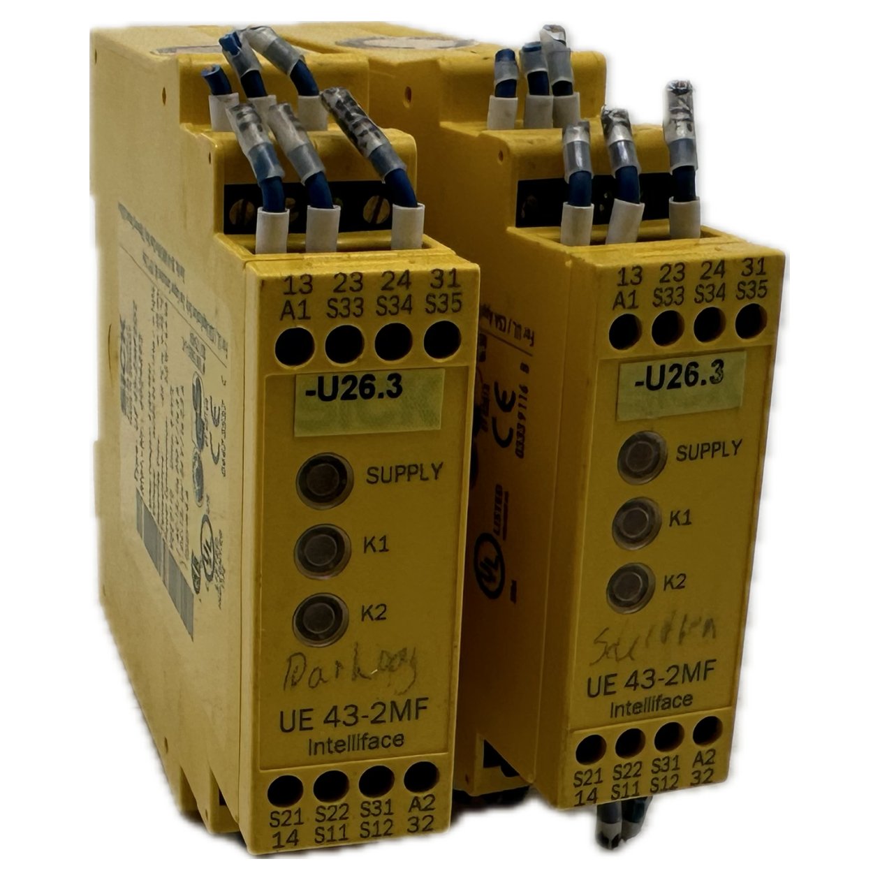 DJ668 Posten 2 Stück Sicherheitsrelais Sick UE43-2MF2D2