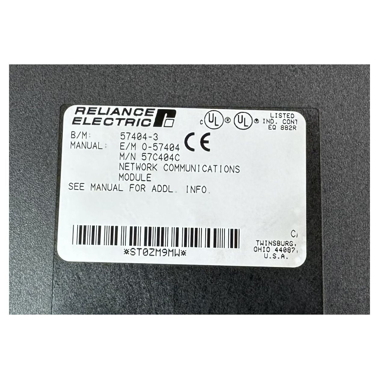 DJ836 Network Communications Module Reliance 57C404C 57404-3_3