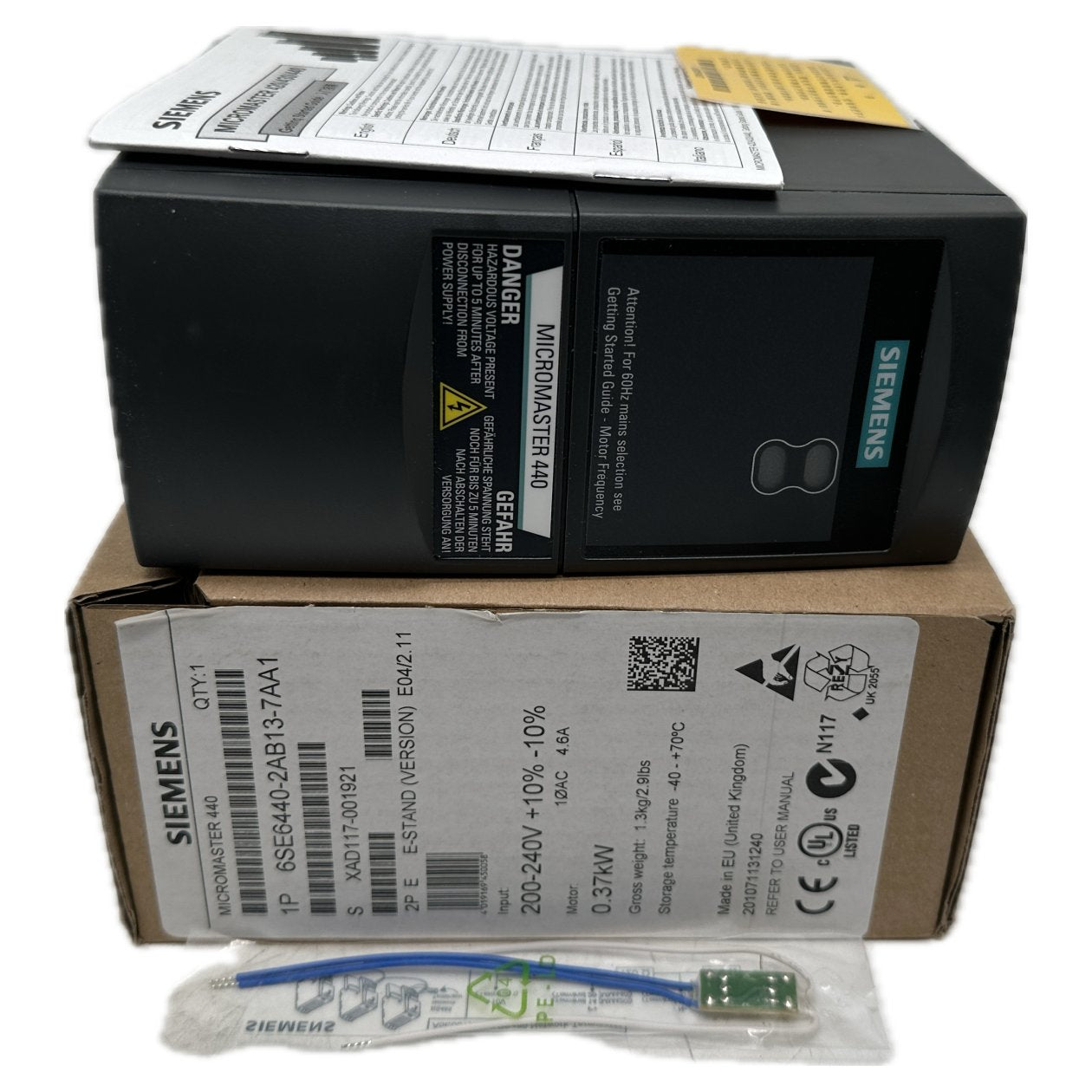 .FJ133 Micromaster MM440 Siemens 6SE6440-2AB13-7AA1 0.37 kW OVP