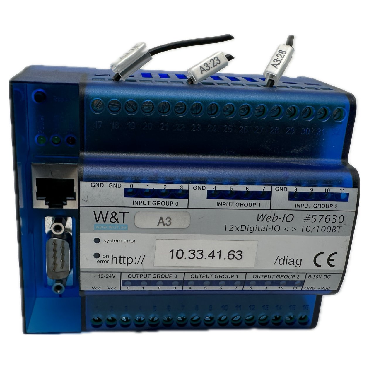 FJ192 Steuerungsmodul W&T 57630 Web-IO 12x Digital-IO