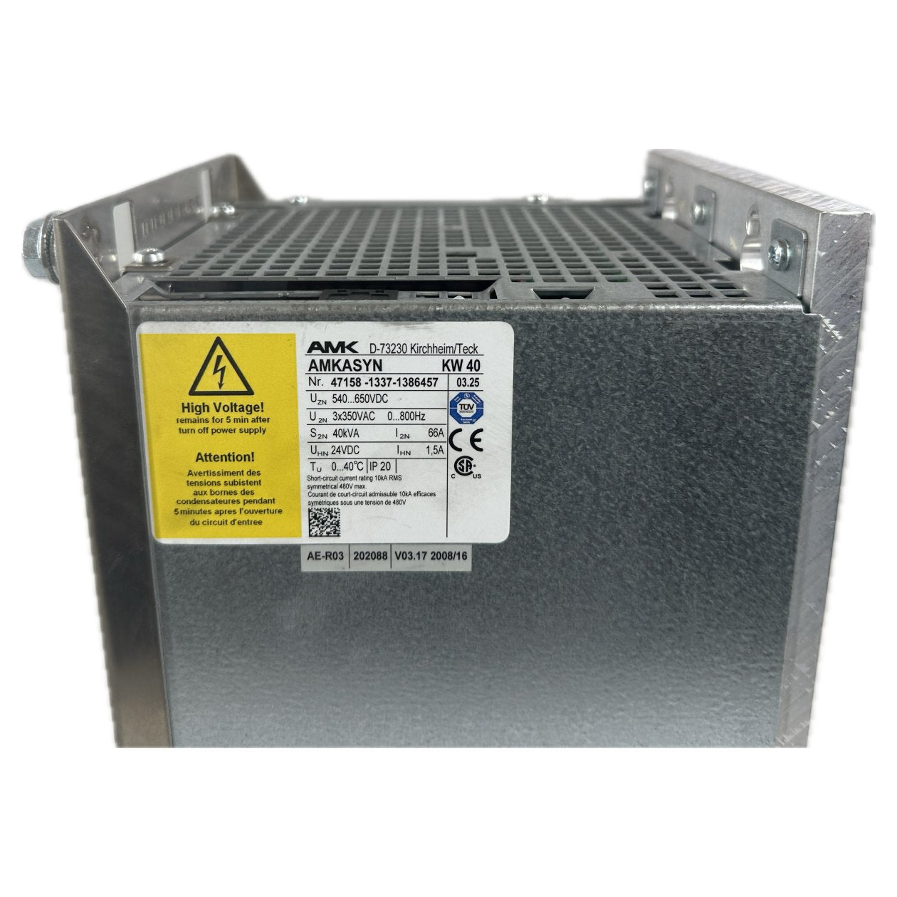 FJ224 Leistungsteil Servoregler AMK KW40 IN 540-650V DC Out 3x350VAC 40kVA_3