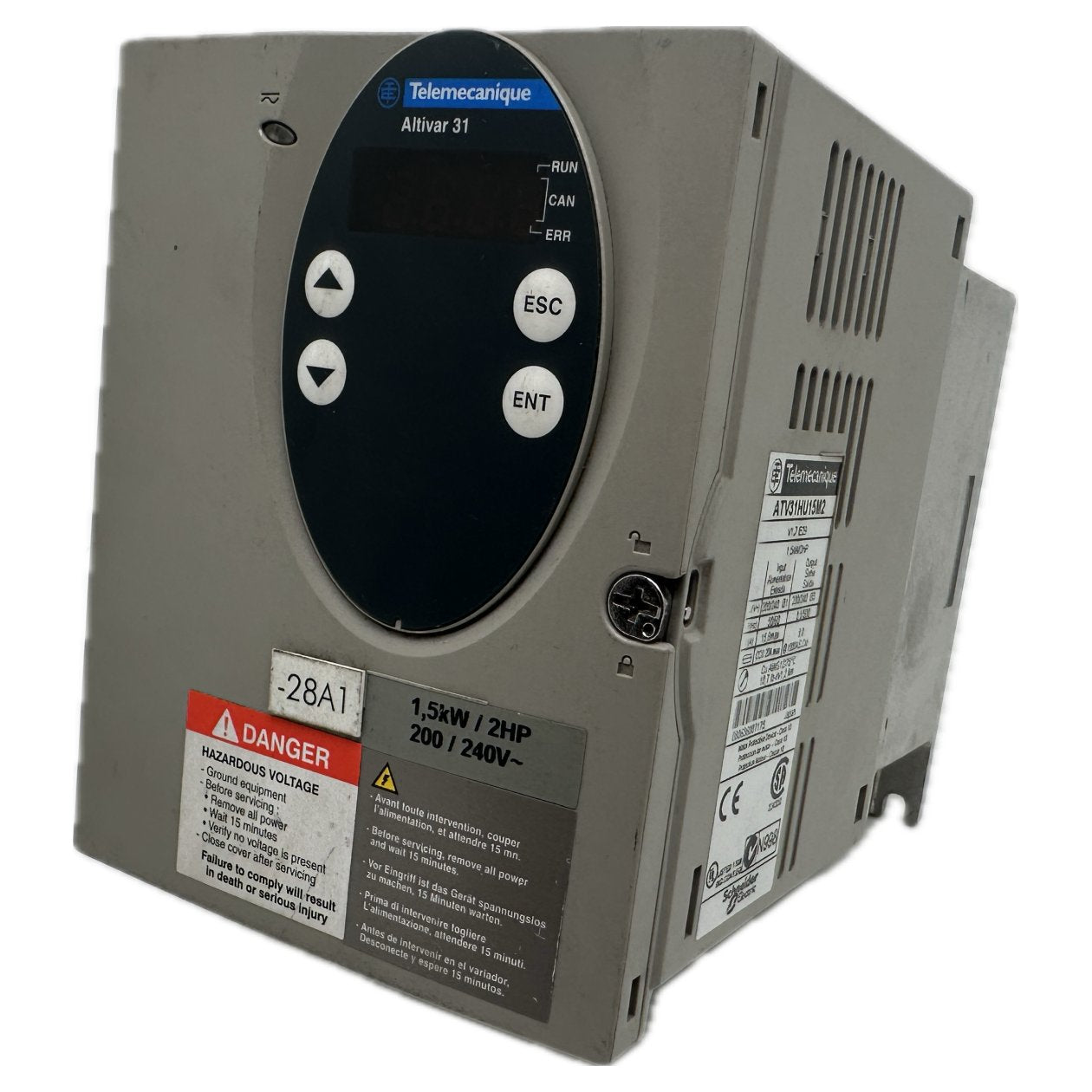 .GJ186 Frequenzumrichter Telemecanique Altivar 31 ATV31HU15M2 1,5KW