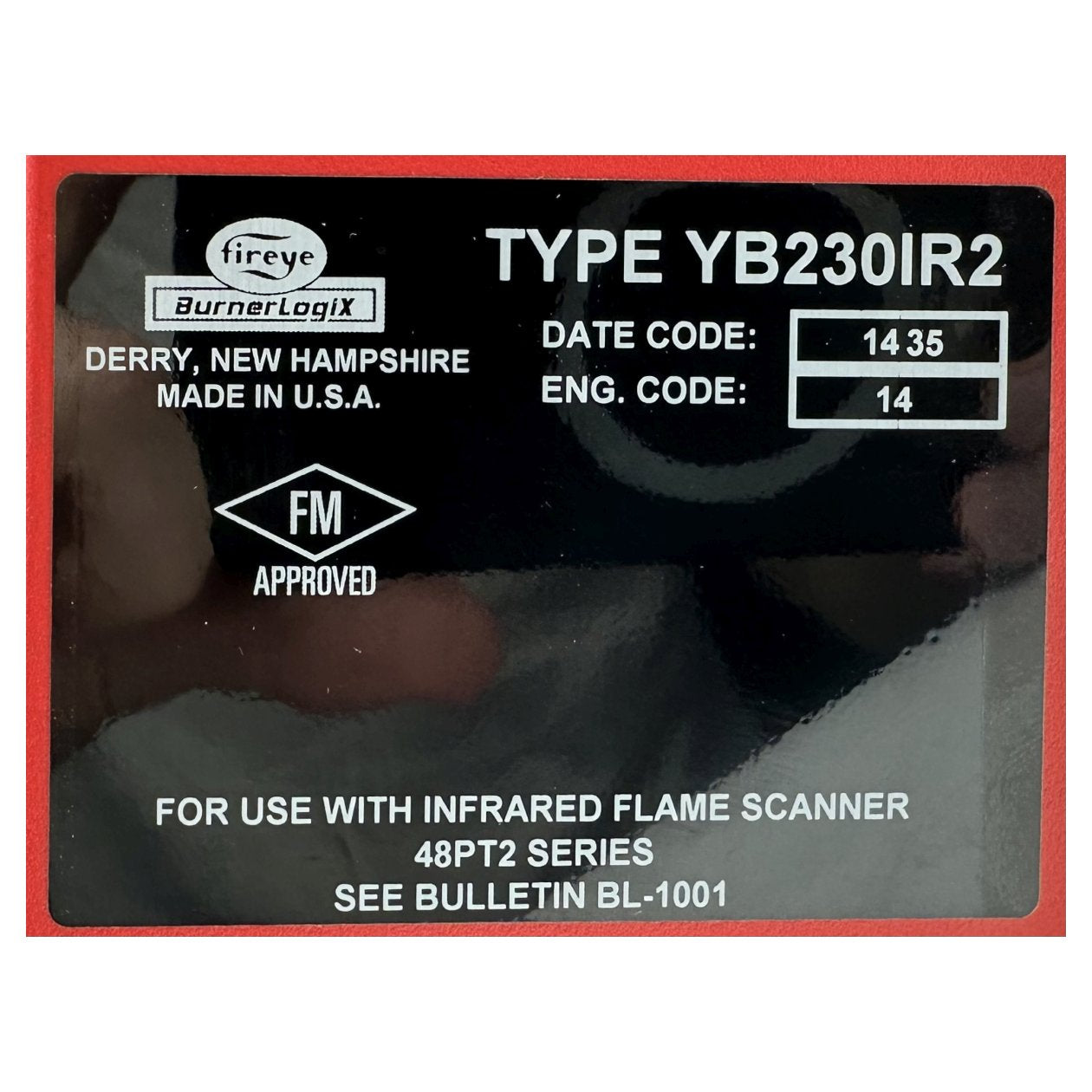 GJ200 Primary Safety Control Fireye YB230IR2_3