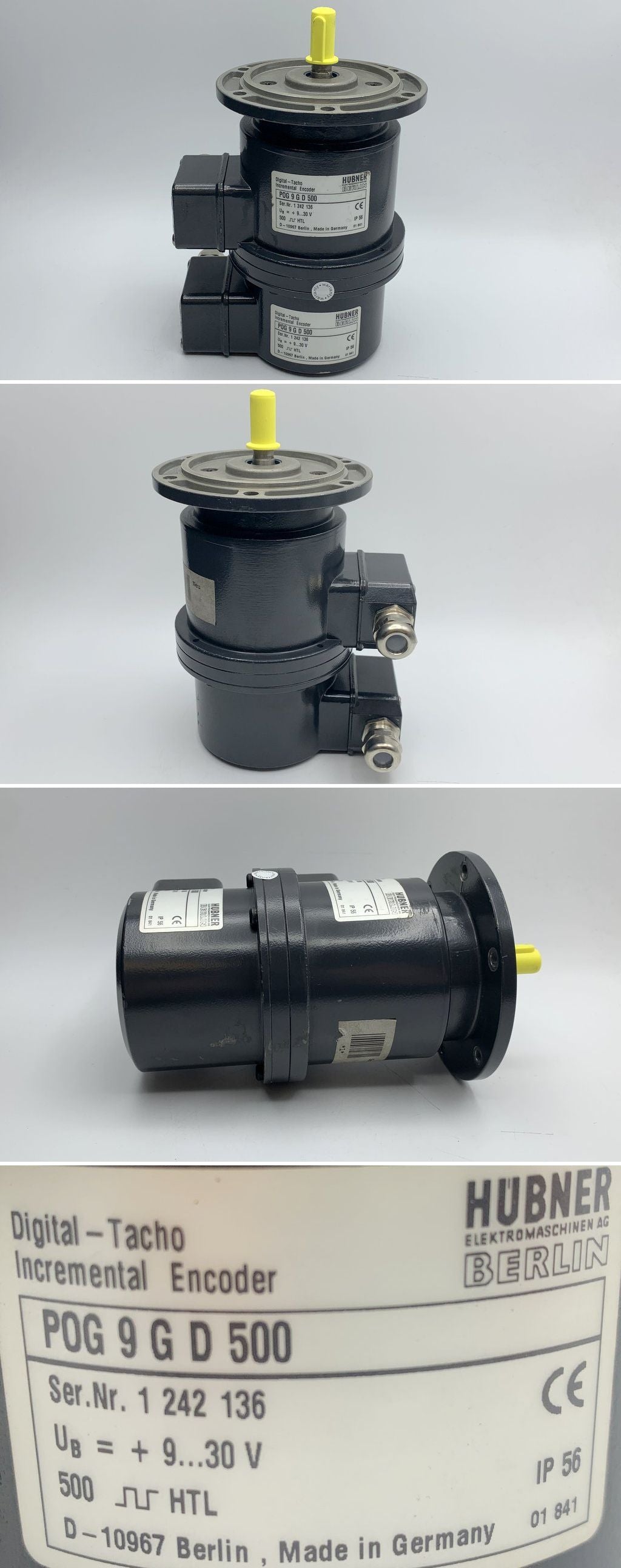 LK1006 Encoder Drehgeber Hübner POG 9 G D 500 11mm IP56