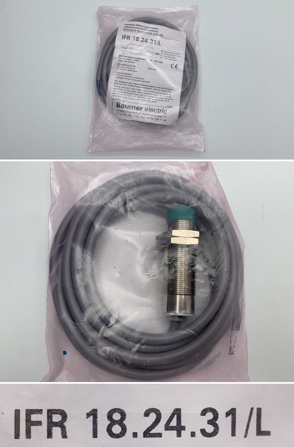 LK1077 Induktiver Näherungsschalter Baumer electric IFR 18.24.31/L