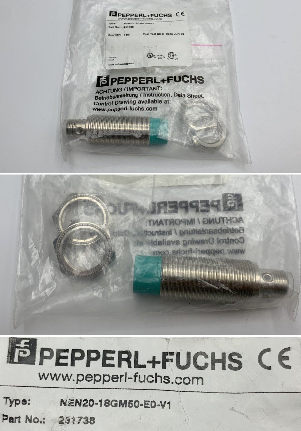 LK1130 Induktiver Sensor Pepperl Fuchs NEN20-18GM50-E0-V1 231738