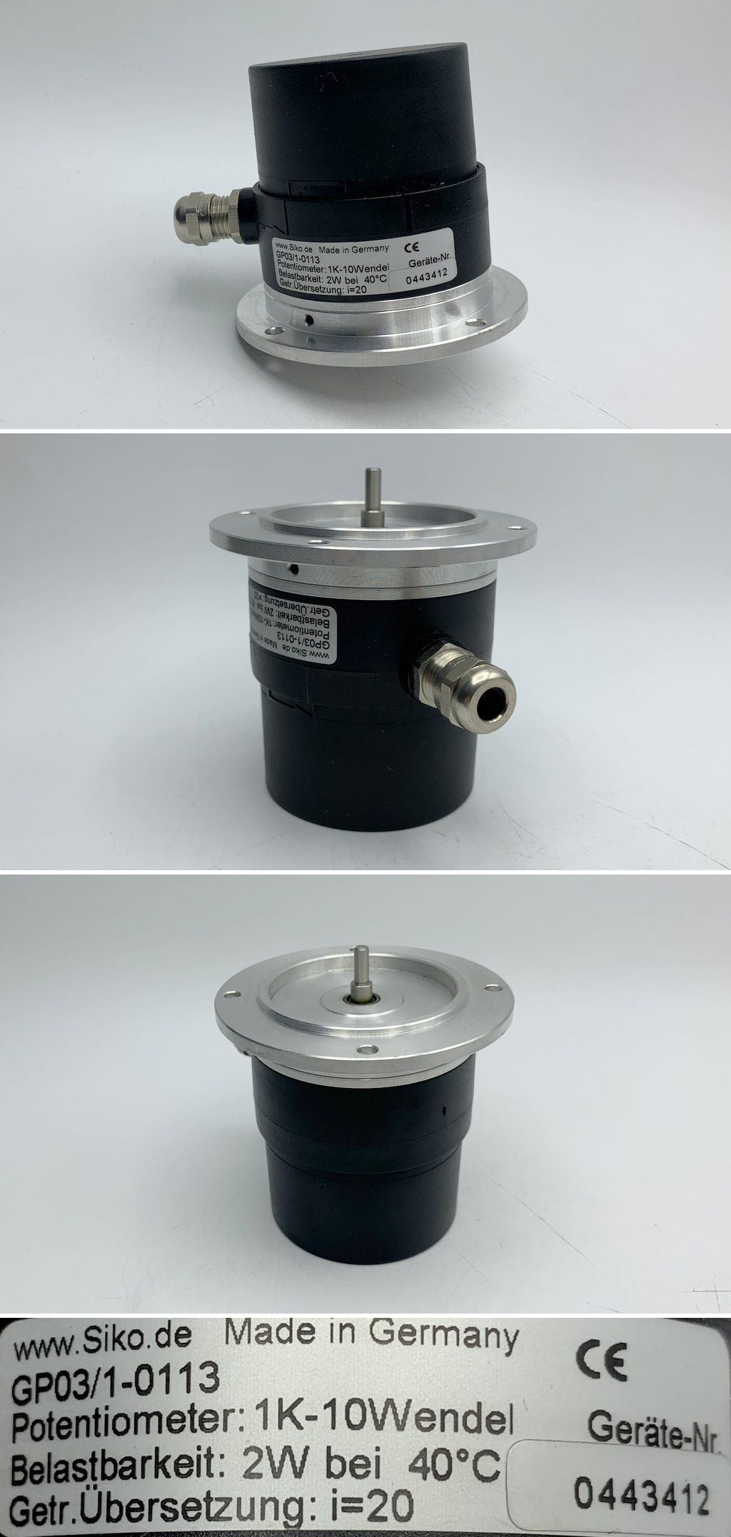 LK1428 Encoder Drehgeber Siko GP03/1-0113