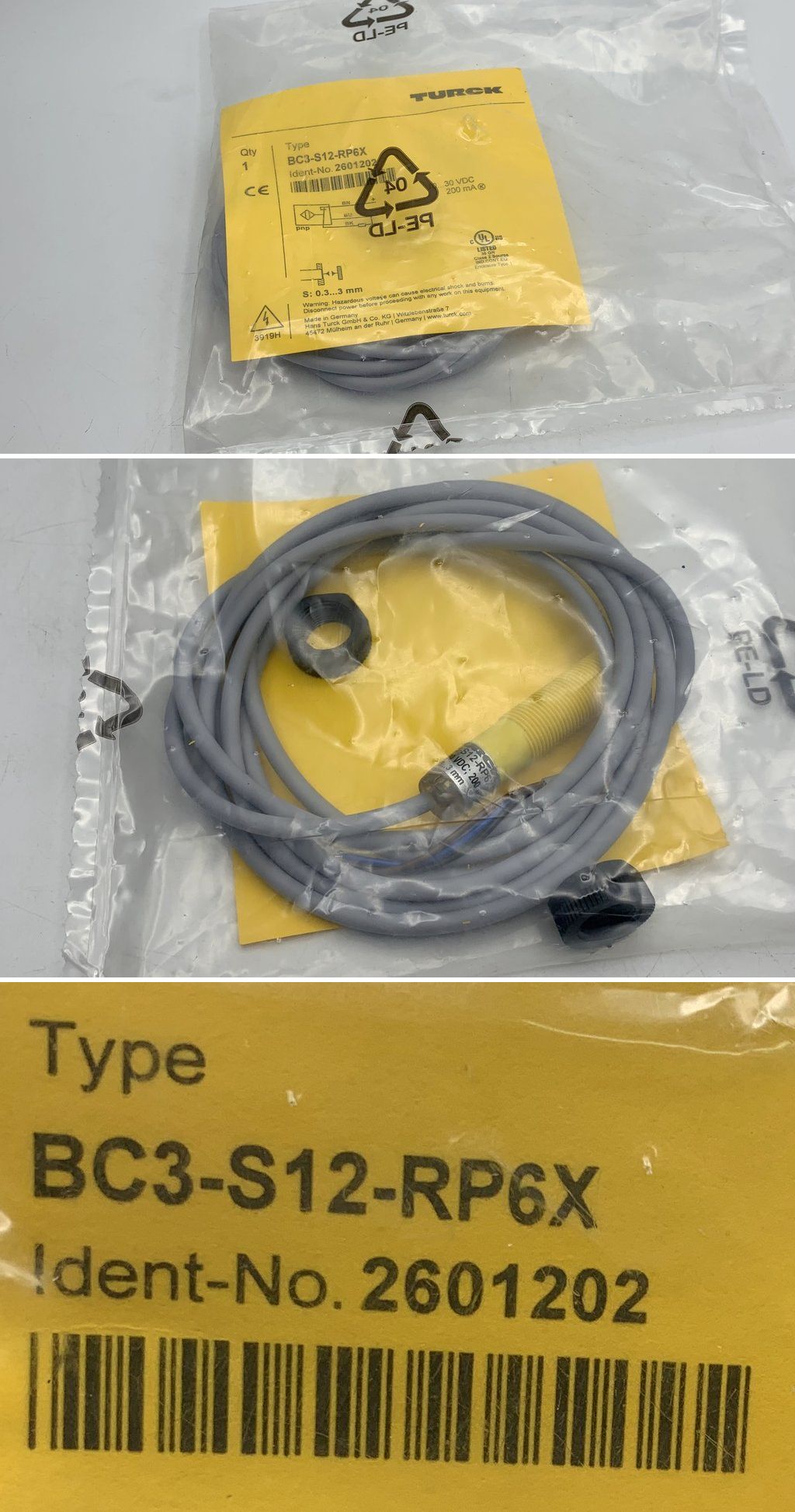 LK1492 Kapazitiver Sensor Turck BC3-S12-RP6X