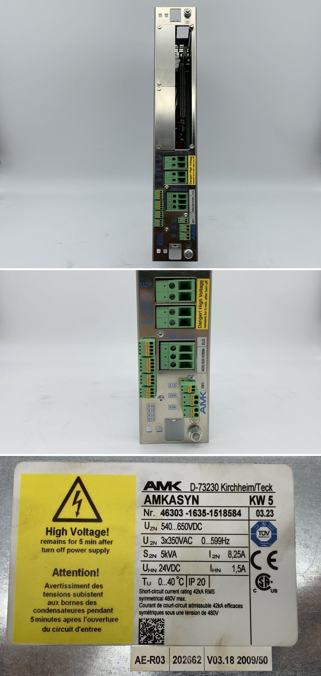 .LK1670 Servoregler Leistungsteil AMK KW5 3x350VAC 0-800Hz