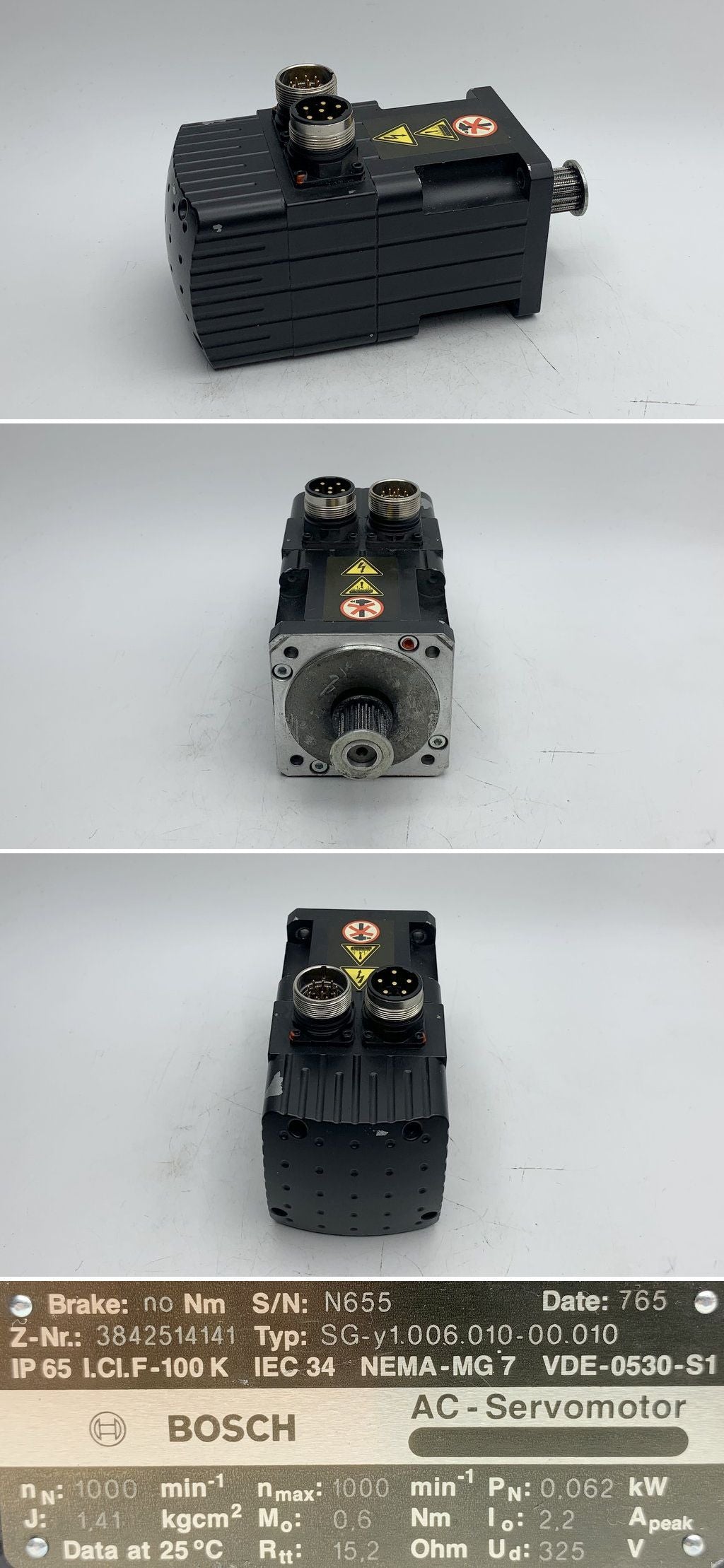 LK1739 Servomotor Elektromotor Bosch SG-Y1.006.010-00.010 3842514141