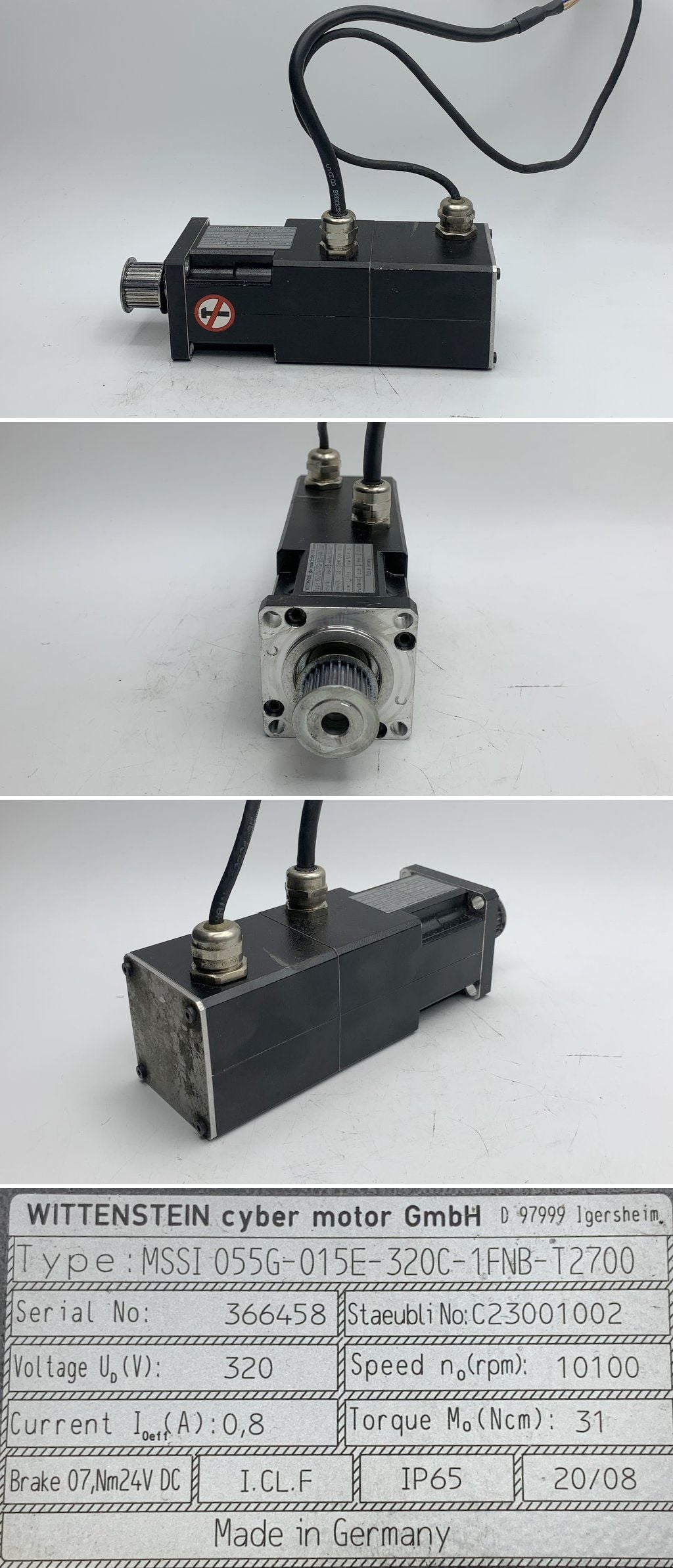 LK1746 Servomotor Elektromotor Wittenstein MSSI 055G-015E-320C-1FNB-T2700