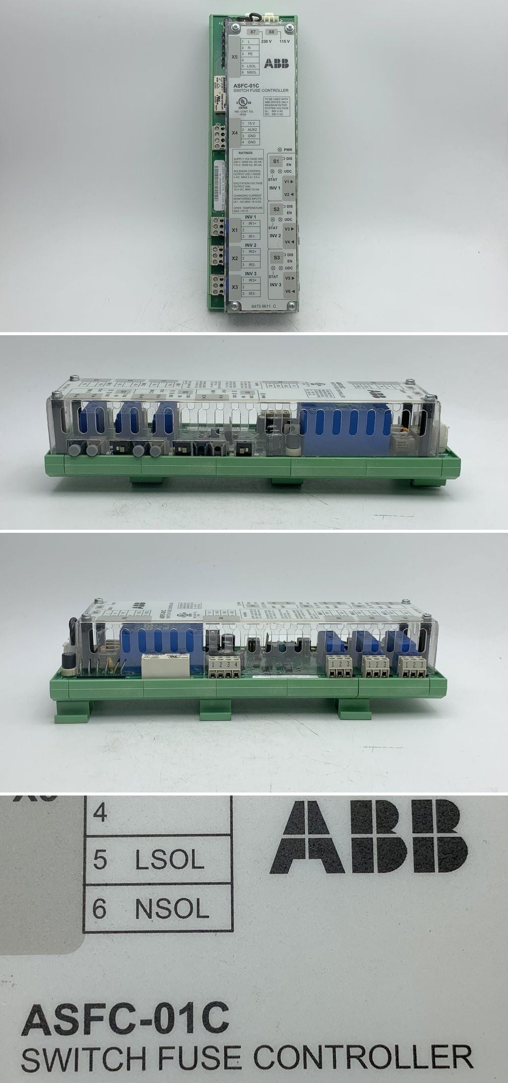 LK1753 Switch Fuse Controller ABB ASFC-01 RevD 9233965