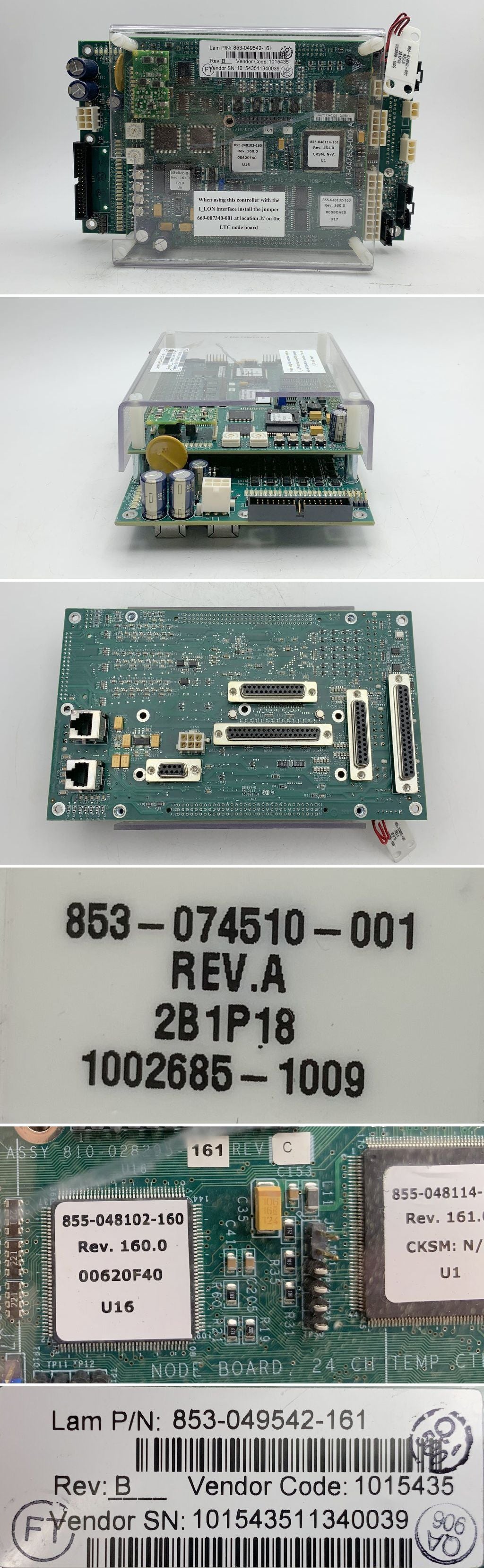 LK1806 Node Board Lam Research 853-074510-001 RevA 853-049542-161 RevB