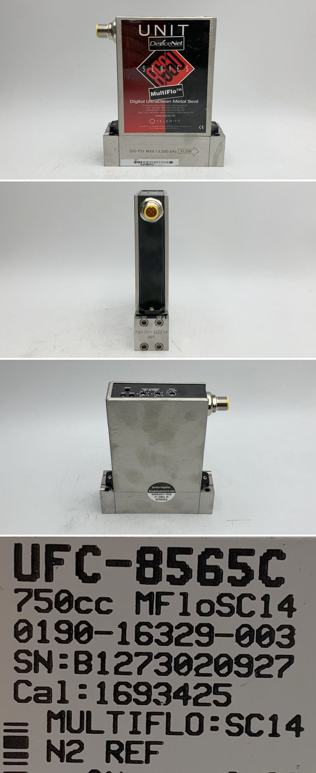 LK1816 Massenflussregler Mass Flow Controller Unit UFC-8565C 0190-16329-003