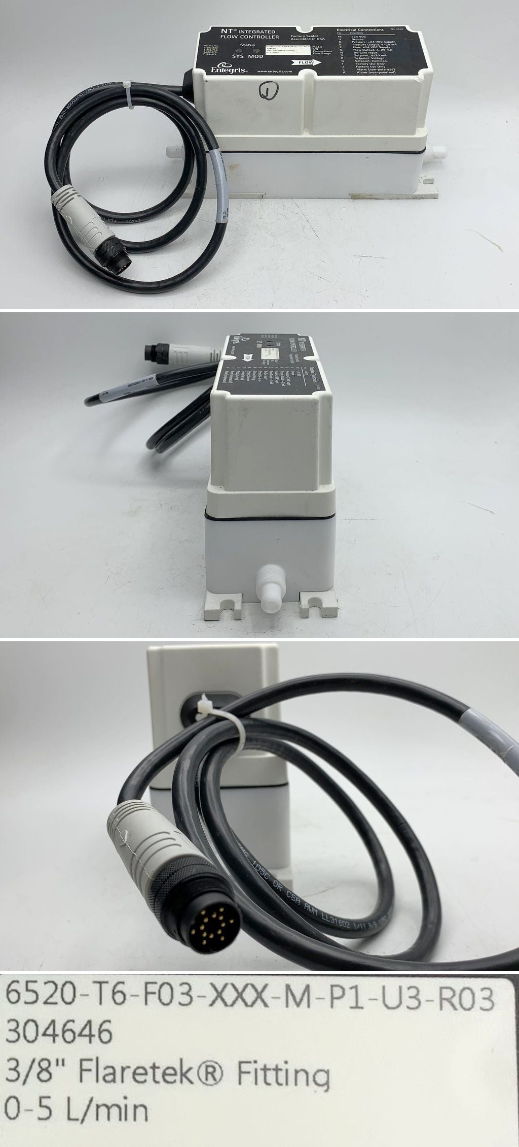 LK1847 Durchflussregler Entegris 6520-T6-F03-XXX-M-P1-U3-R03