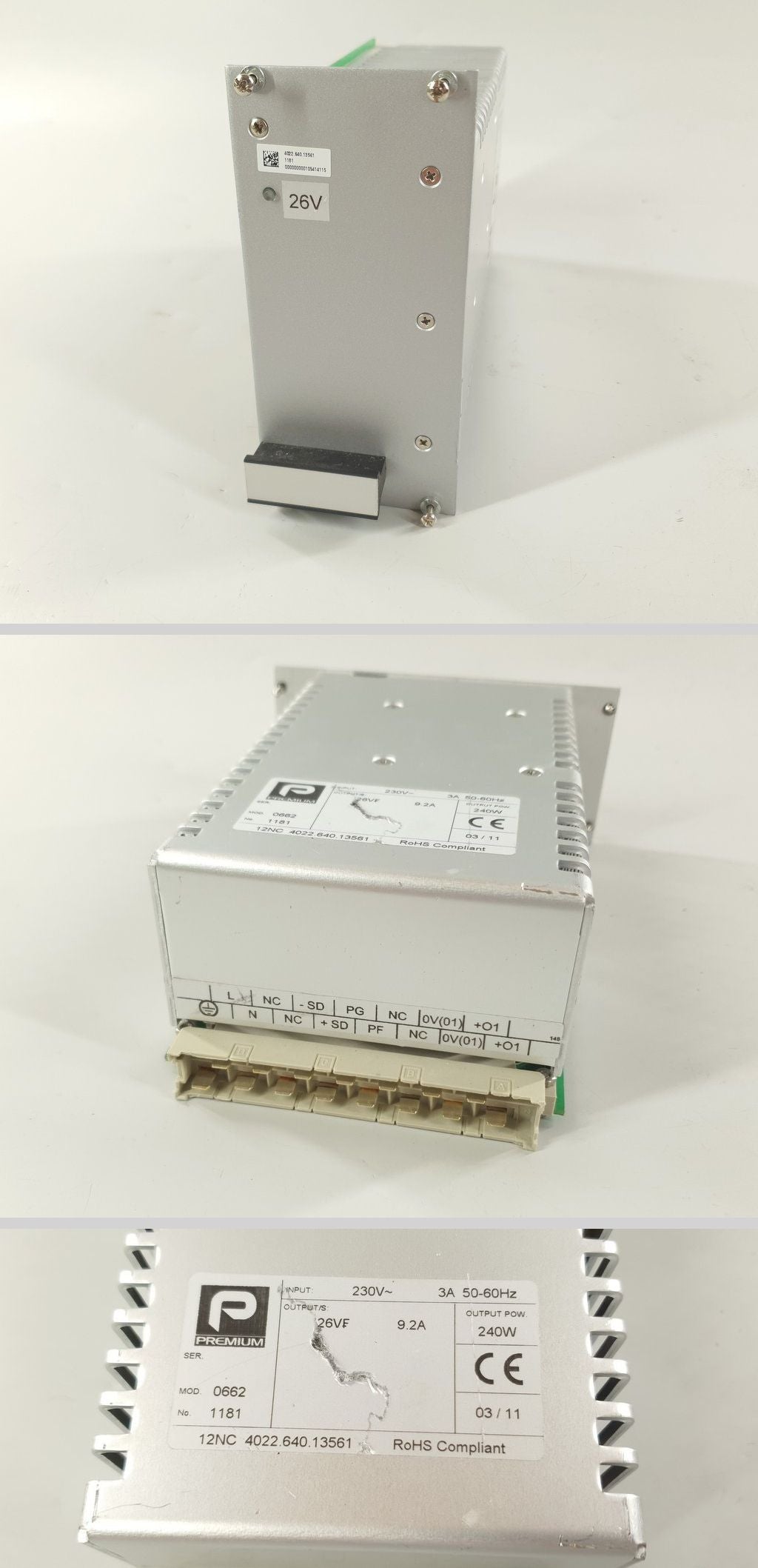 LK1947 Power Supply Premium 0662 12NC 4022.640.13561 230V AC 26V DC 9.2A