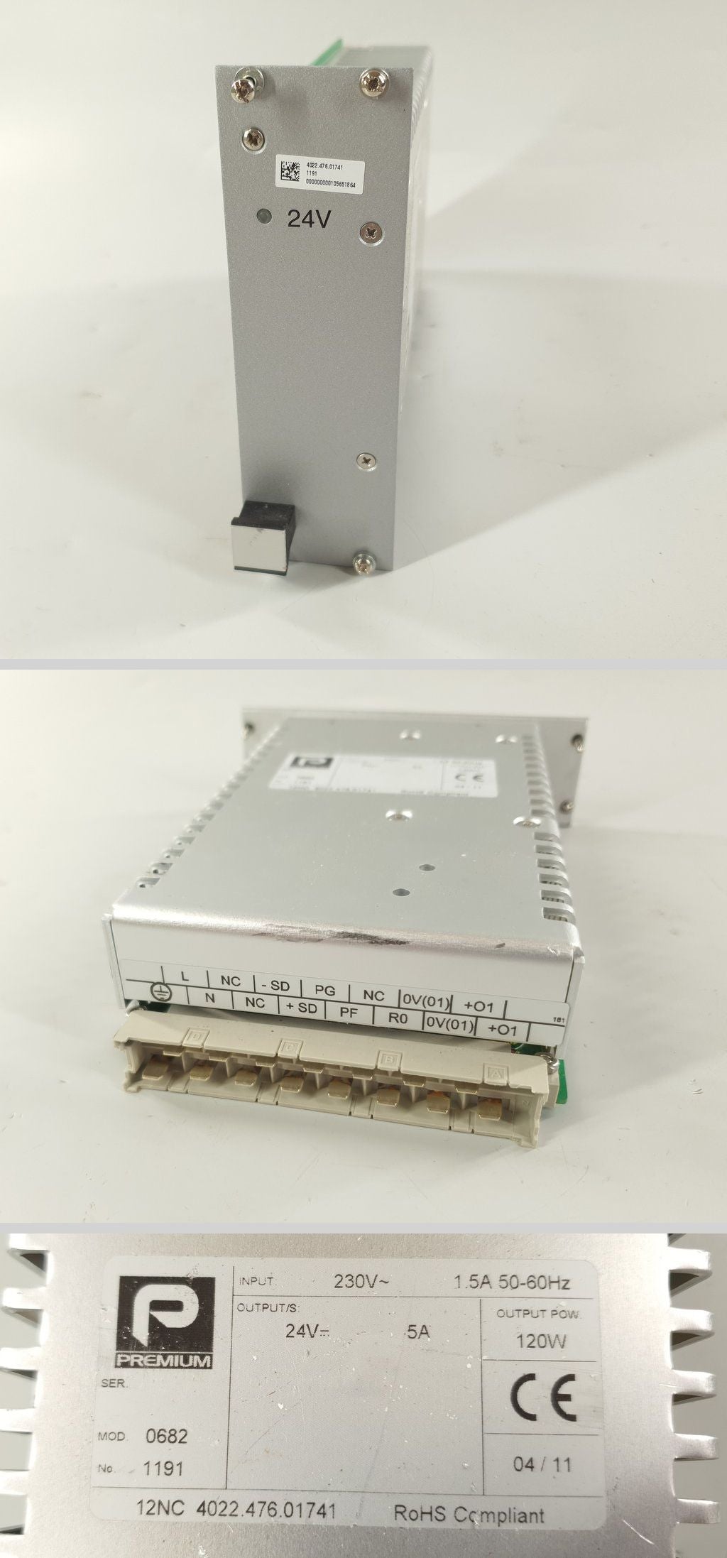 LK1949 Power Supply Premium 0682 12NC 4022.476.01741 230V AC 24V DC 5A