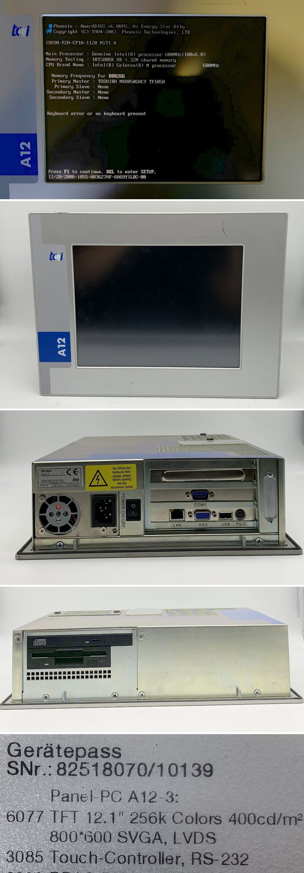 LK1952 Industriepanel TCI A12-3 System 12