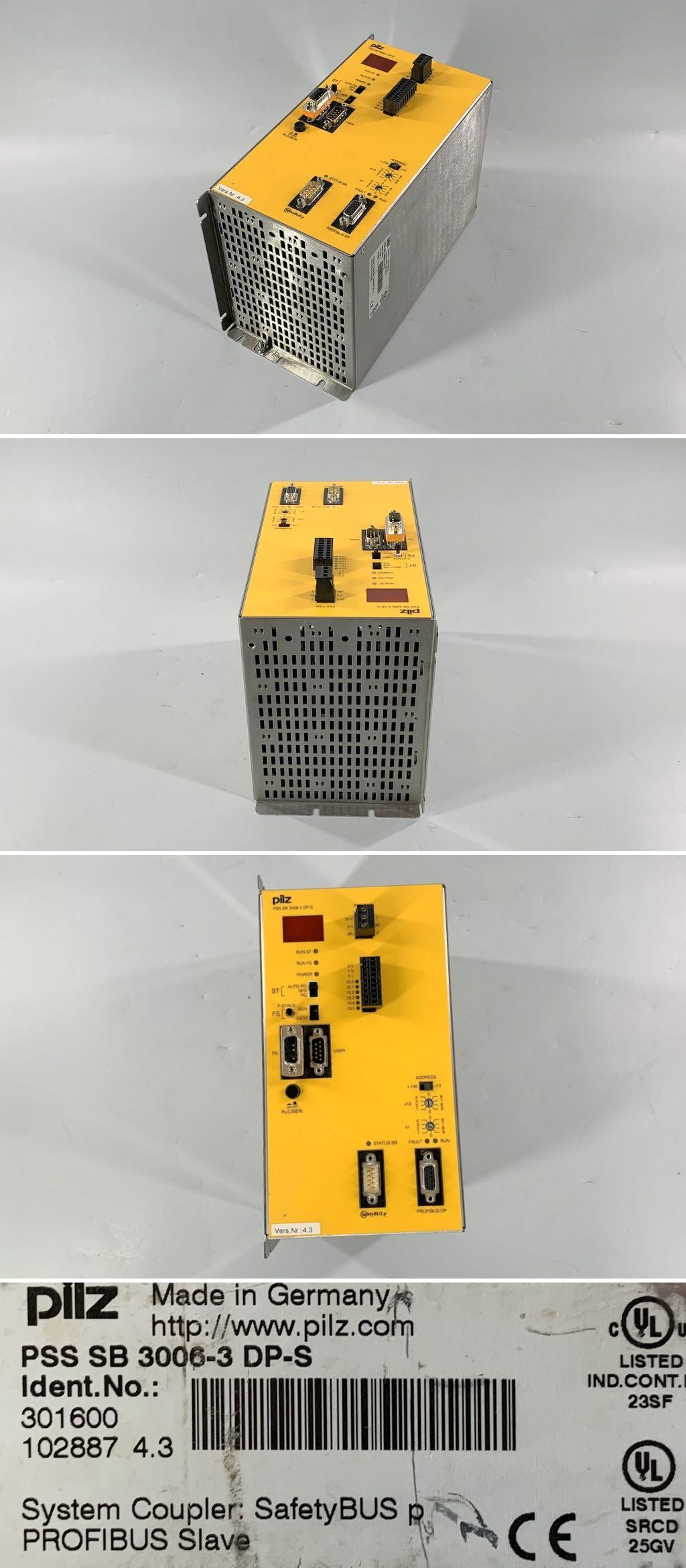 LK1971 Sicherheitssteuerung Pilz PSS SB 3006-3 IBS-S 301600