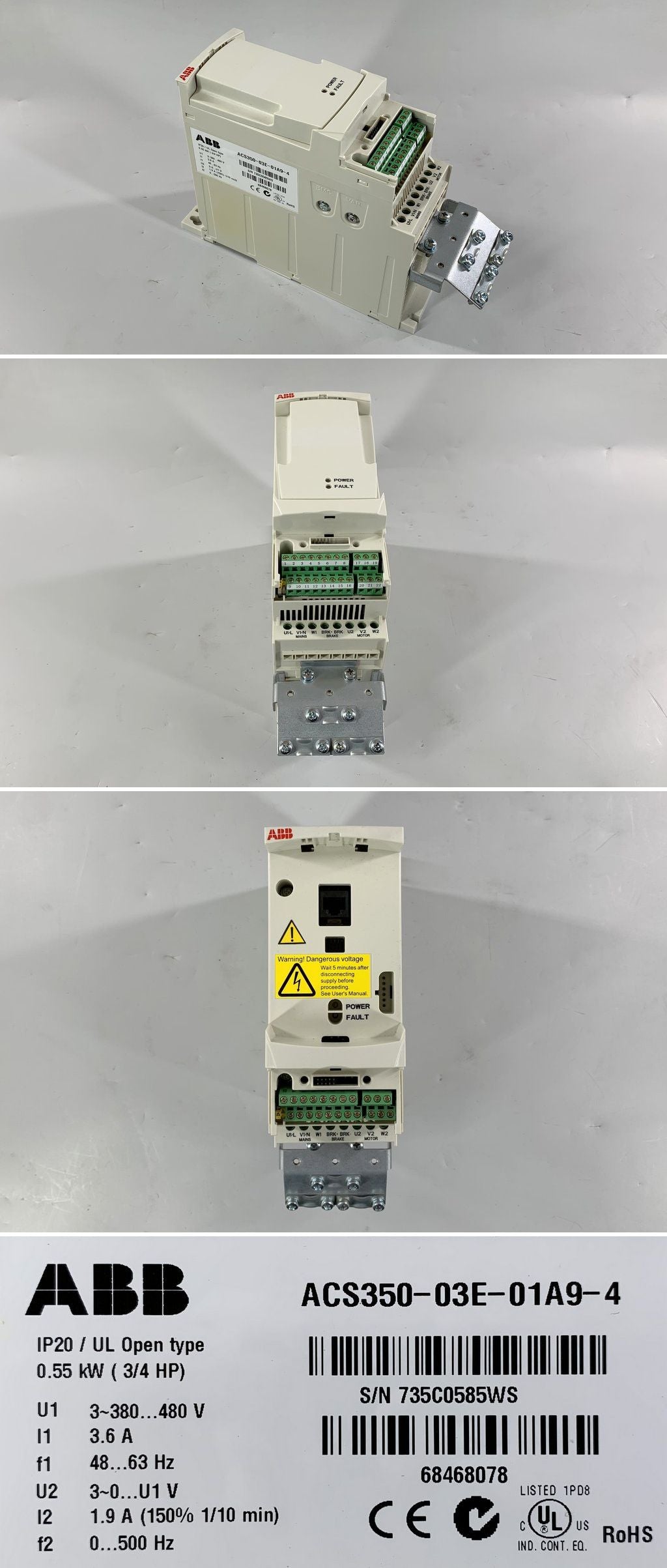 LK2051 Frequenzumrichter ABB ACS350-03E-01A9-4