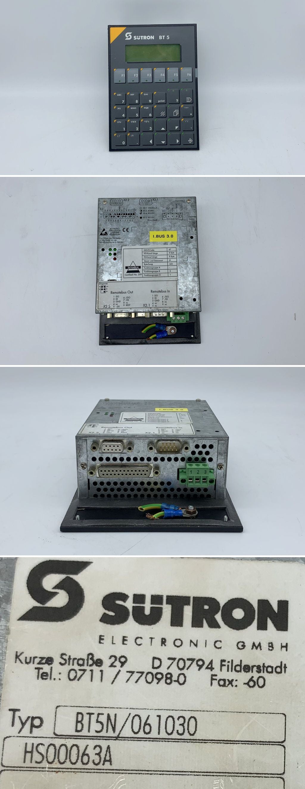 LK2068 Bedienpanel Sütron BT5N/061030 HS00063A