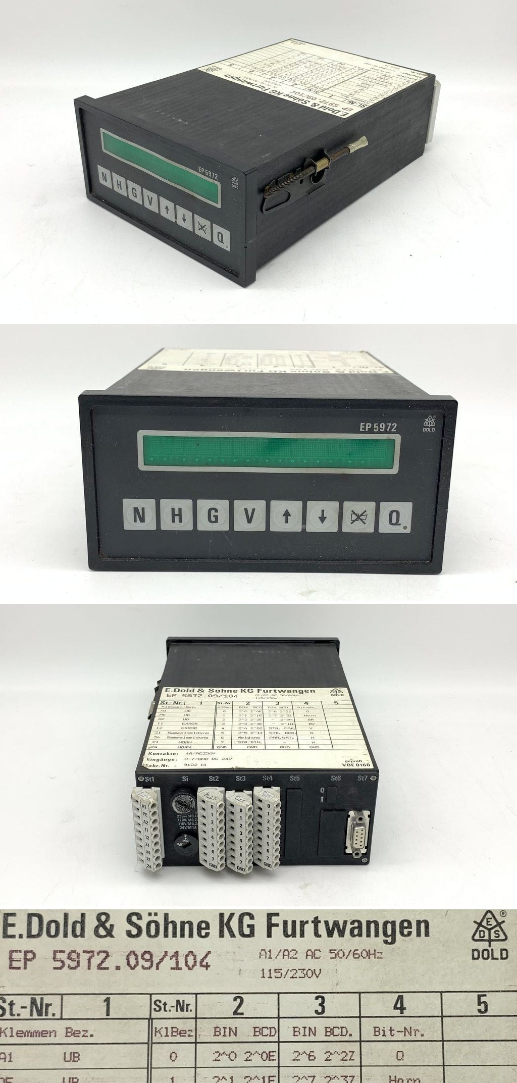 LK2092 Digitalanzeige E.Dold & Söhne KG EP 5972.09/104