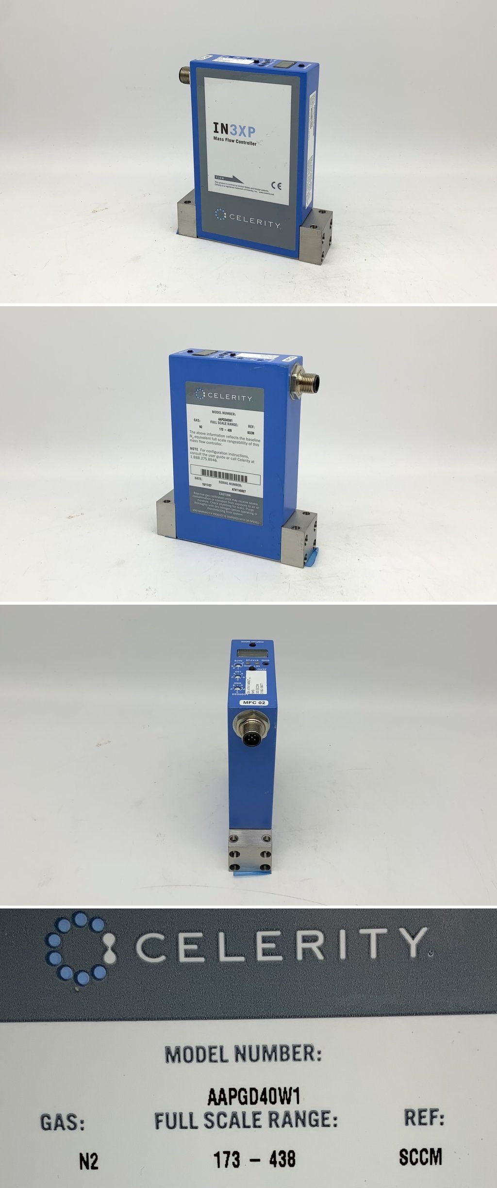 LK2102 Massenflussregler Mass Flow Controller Celerity AAPGD40W1