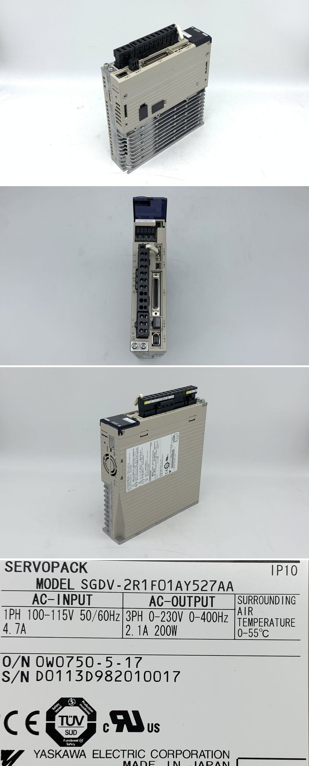 LK2105 Servopack Yaskawa SGDV-2R1F01AY527AA