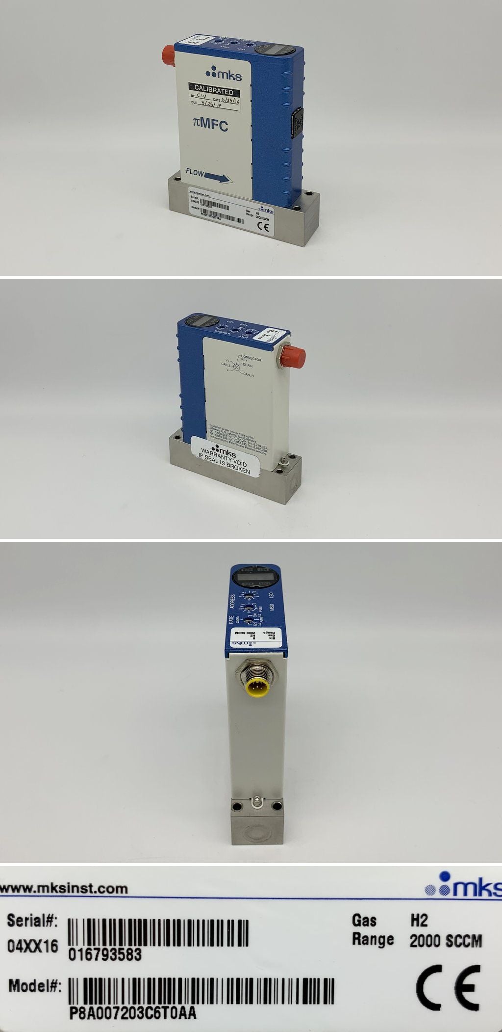 LK2113 Massenflussregler Mass Flow Controller MKS P8A007203C6T0AA