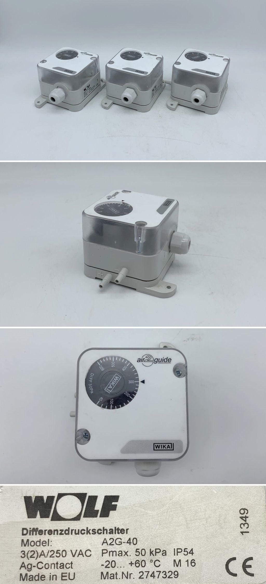 LK2336 Differenzdruckschalter Wika A2G-40 Wolf