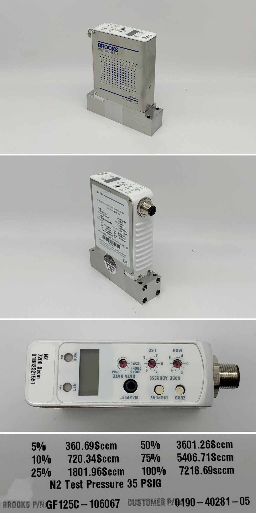 LK2346 Massenflussregler Mass Flow Brooks Instrument GF125CXXC