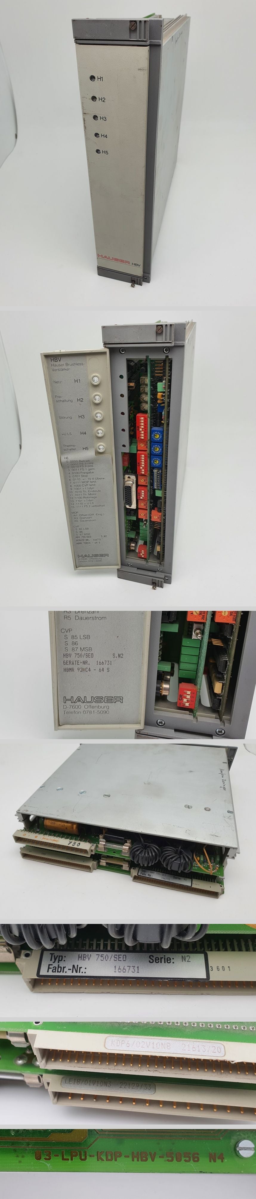 LK2369 Servoregler Hauser HBV 750 SEO HBMR 92 C4 03-LPU-KDP-HBV-5056