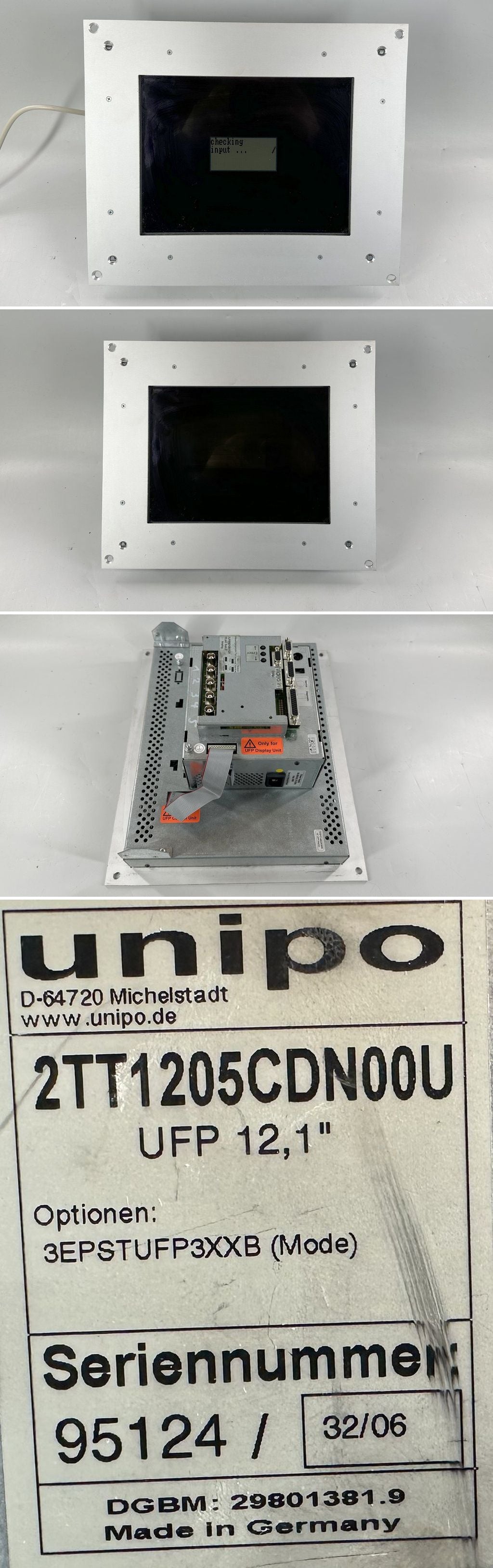 LK2535 Touchpanel unipo 2TT1205CDN00U UFP 12,1"