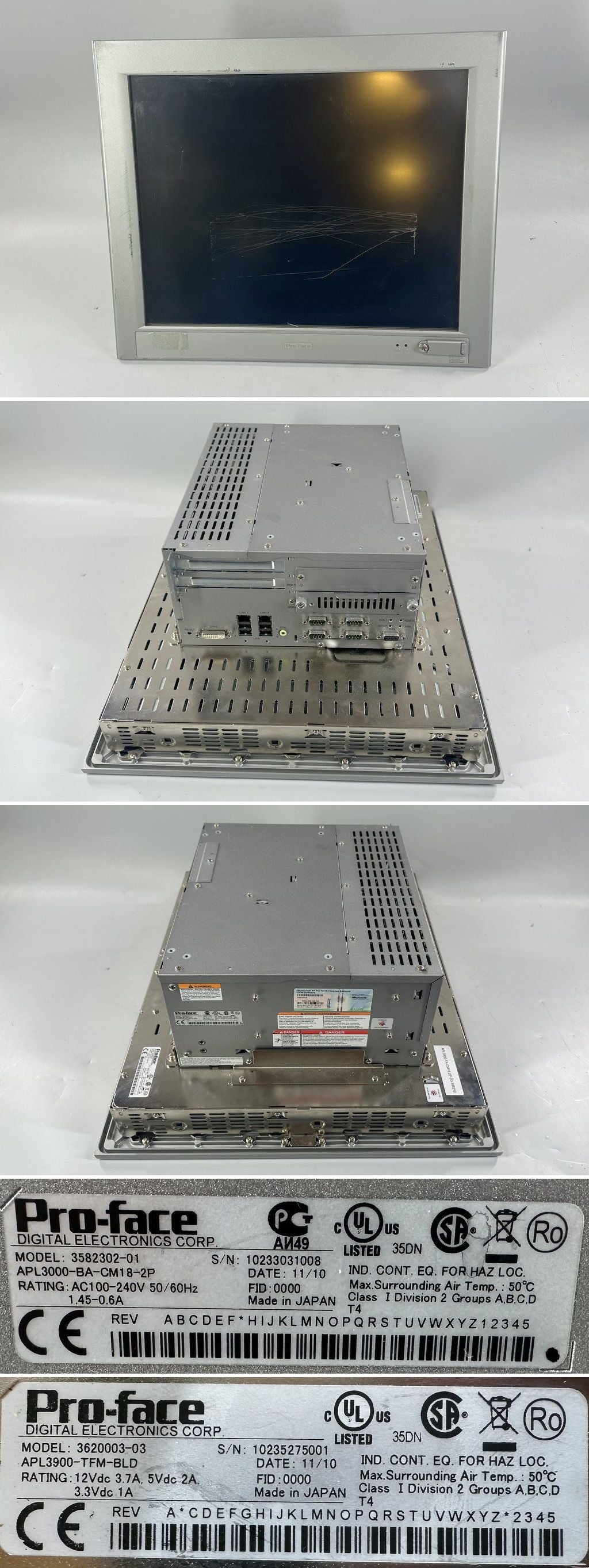 LK2547 PC-Terminal Pro-face 3620003-03 3582302-01 Bildschirm verkratzt