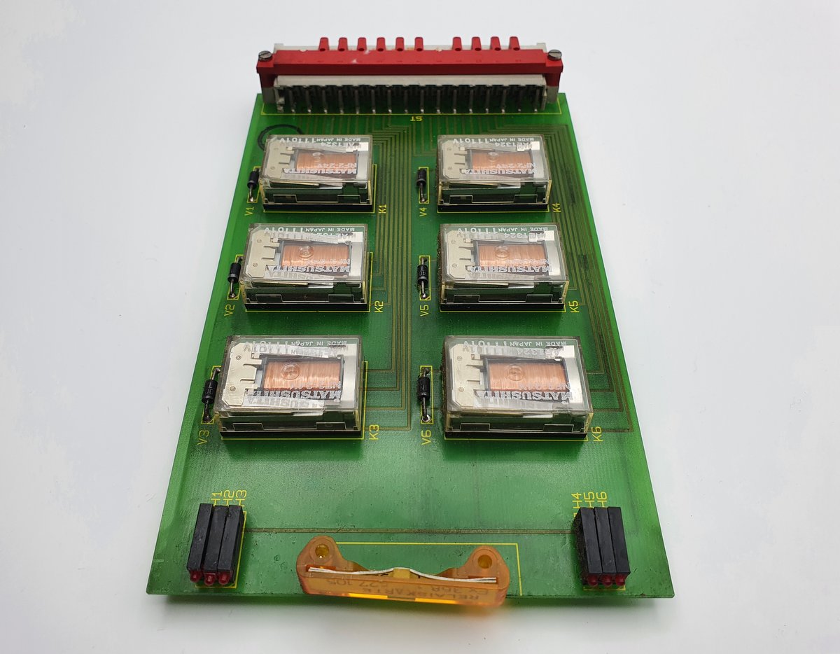 .LK25 Relaiskarte Ferag 527.105.003 6x Matsushita NF2-24V Relais