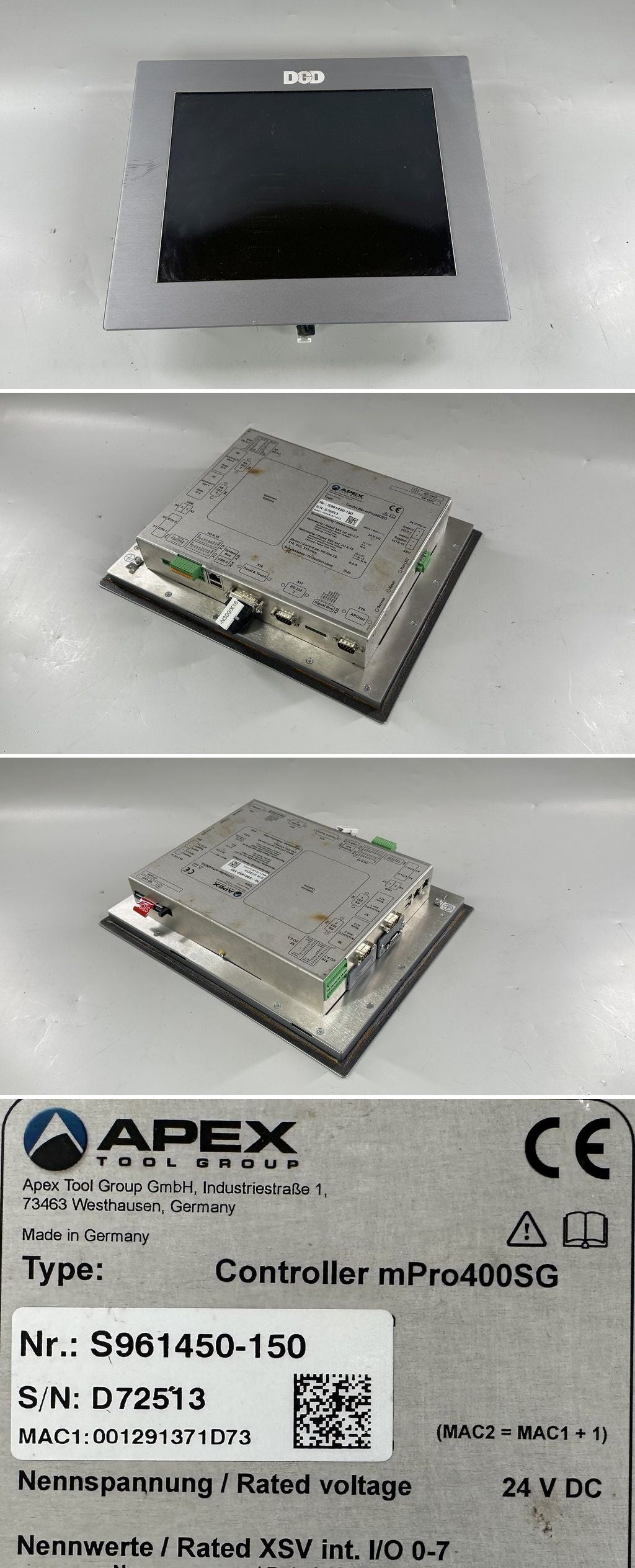 LK2668 Bedienpanel DGD Apex Controller mPro400SG