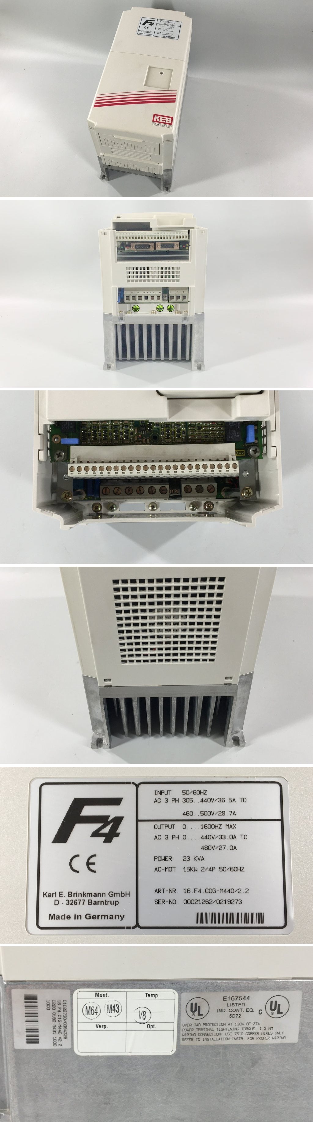 LK285 Frequenzumrichter KEB 16.F4.C0G-M440 15KW_2