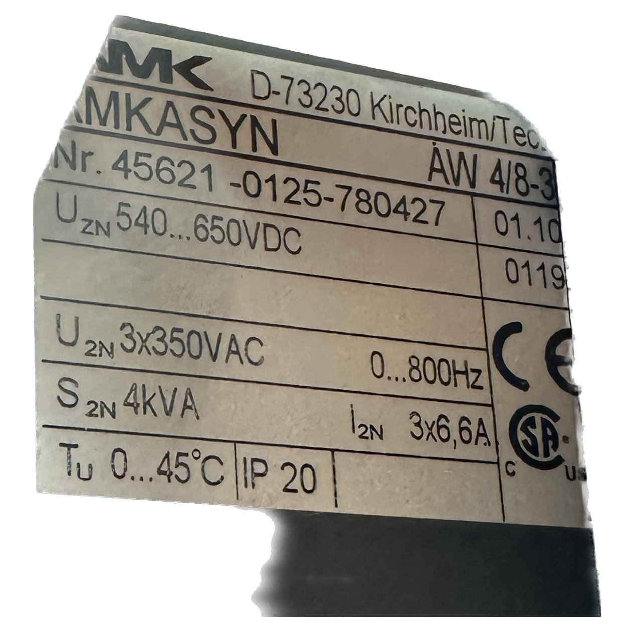 LK2856 Servoregler AMK Amkasyn AW 4/8-3_4
