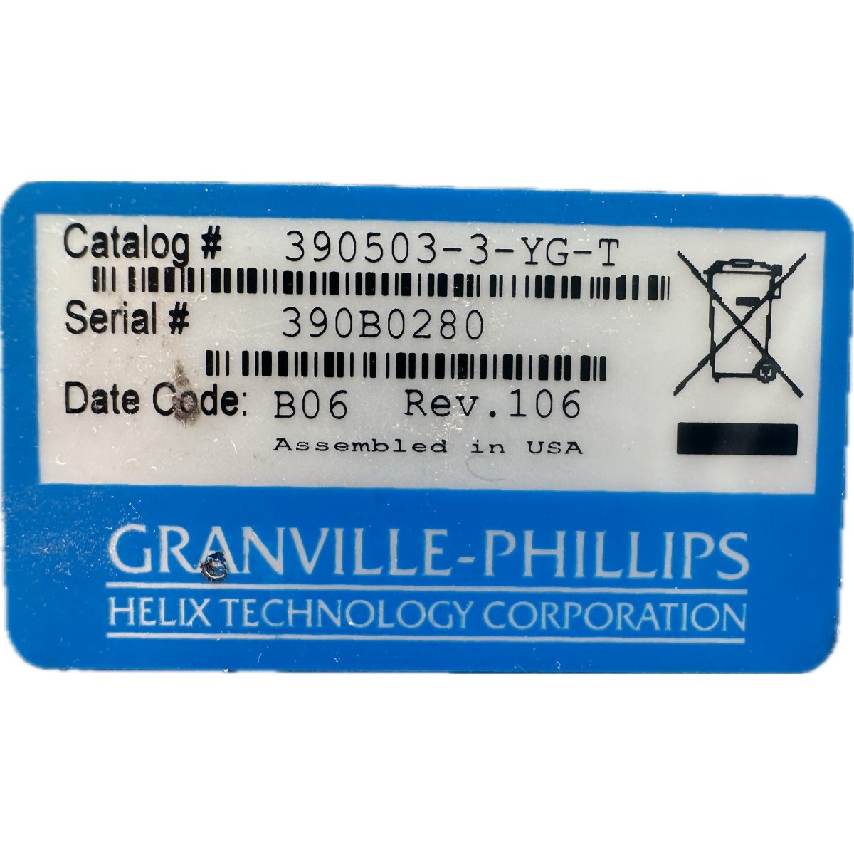 Granville-Phillips 390503-3-YG-T-4
