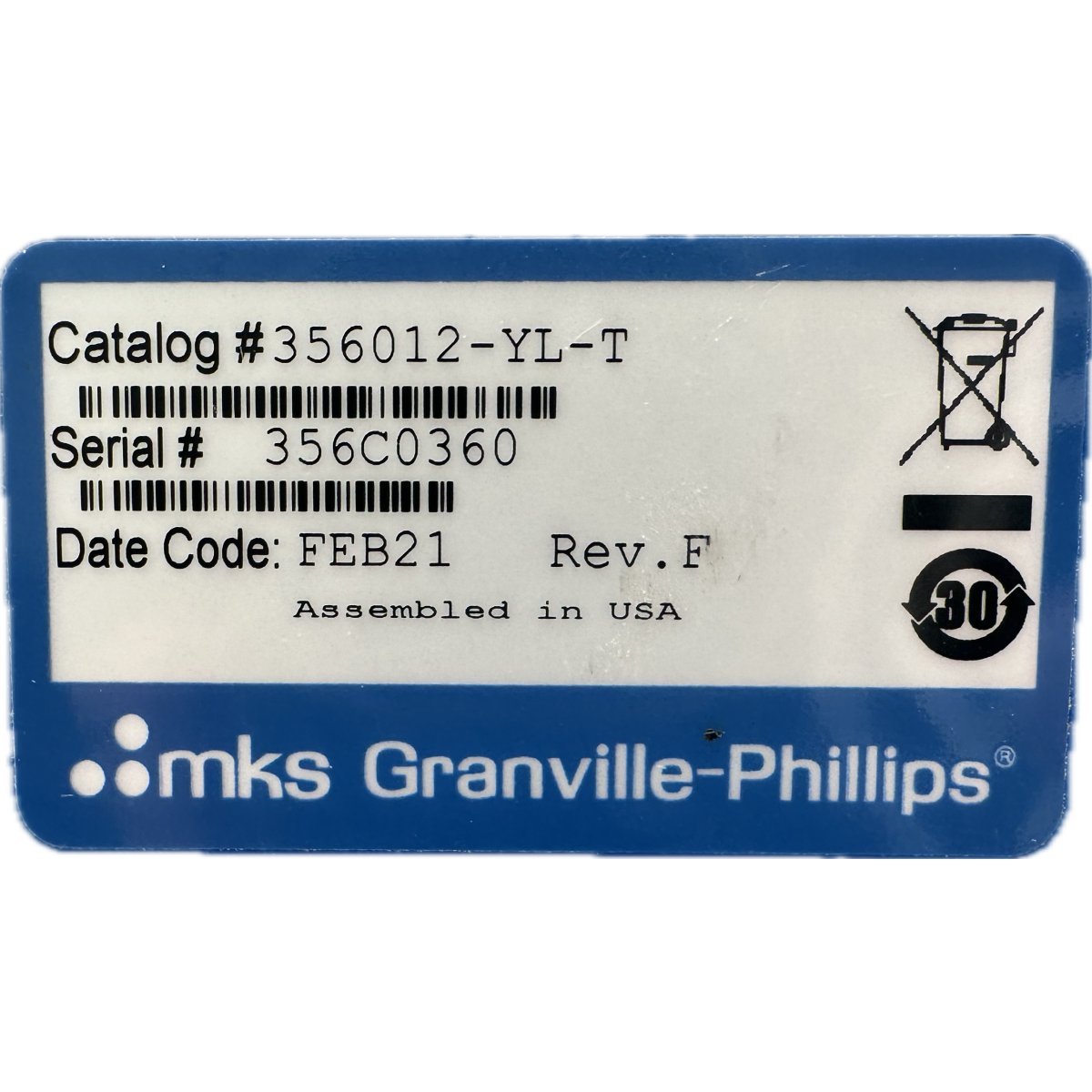 Granville-Phillips 356012-YL-T-4