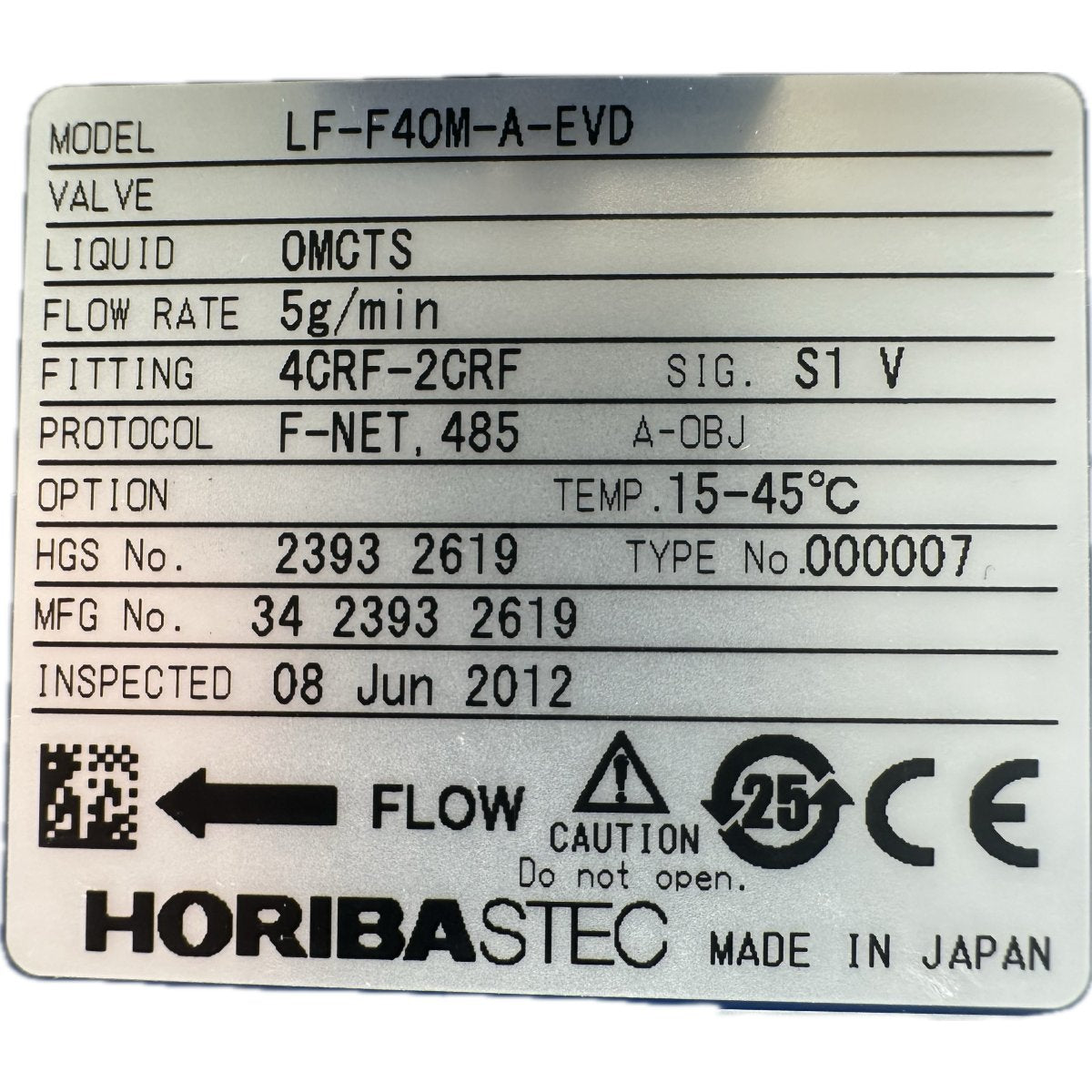 Horiba LF-F40M-A-EVD-4