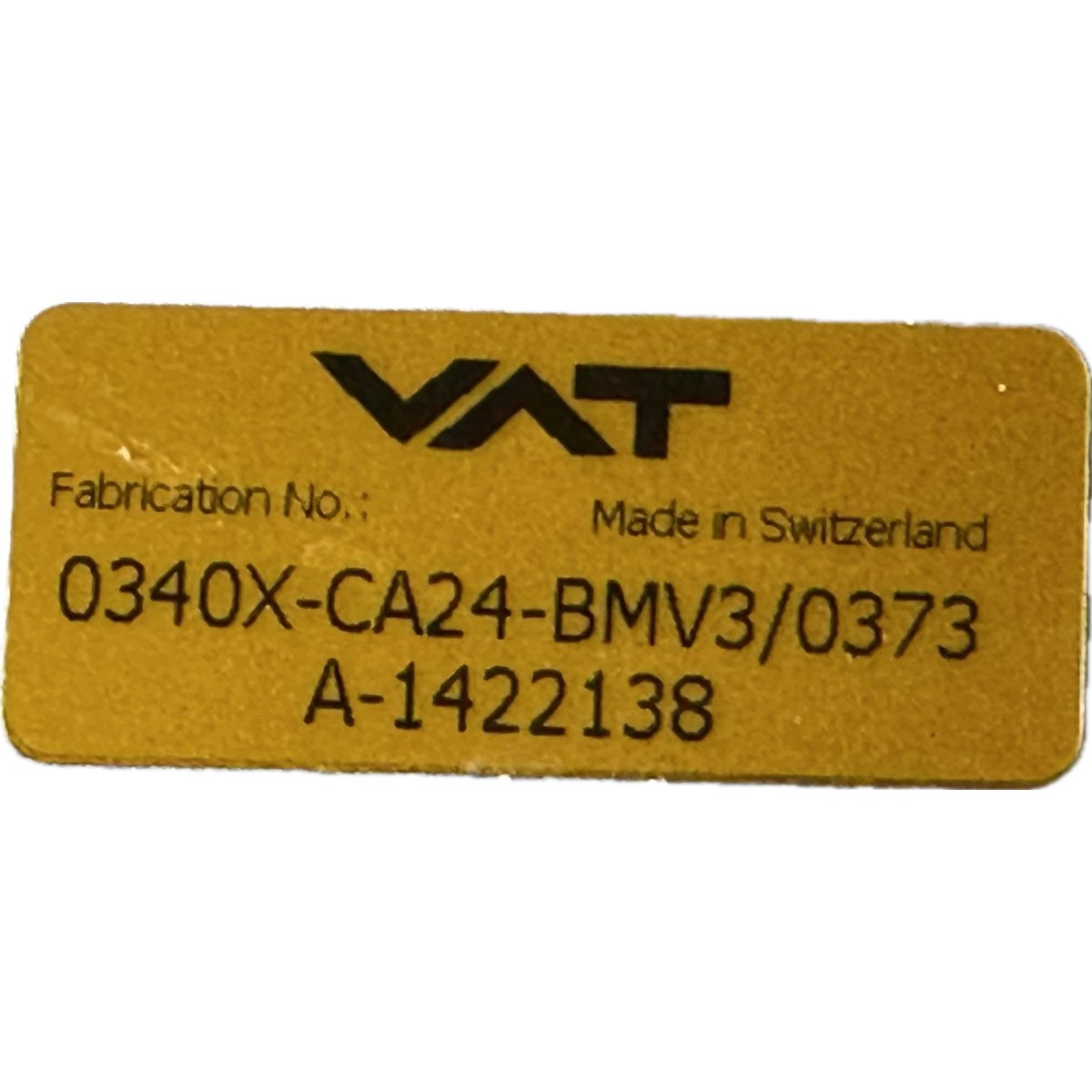 VAT 0340X-CA24-BMV3/0373-4