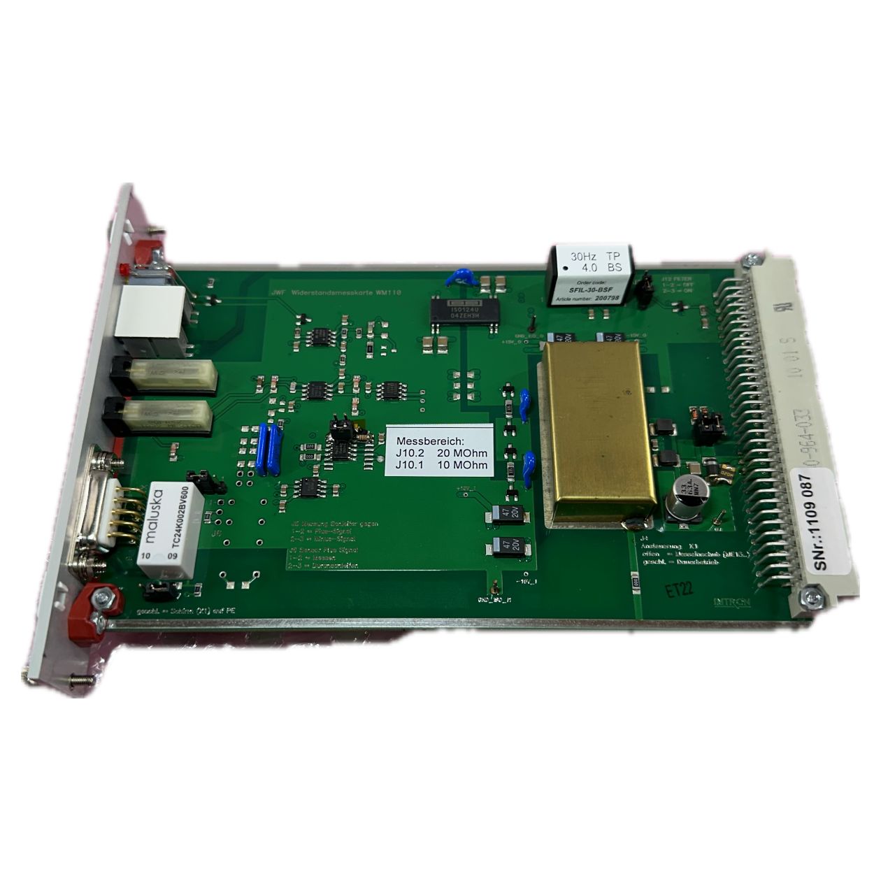 LK3084 Widerstandsmesskarte JW Froehlich Imtron WM 110_2