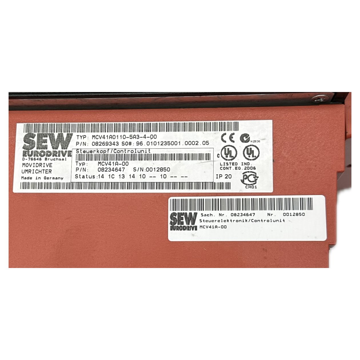 LK3194 Servoregler SEW MCV41A0110-5A3-4-00 MCV41A-00 USS21A_2