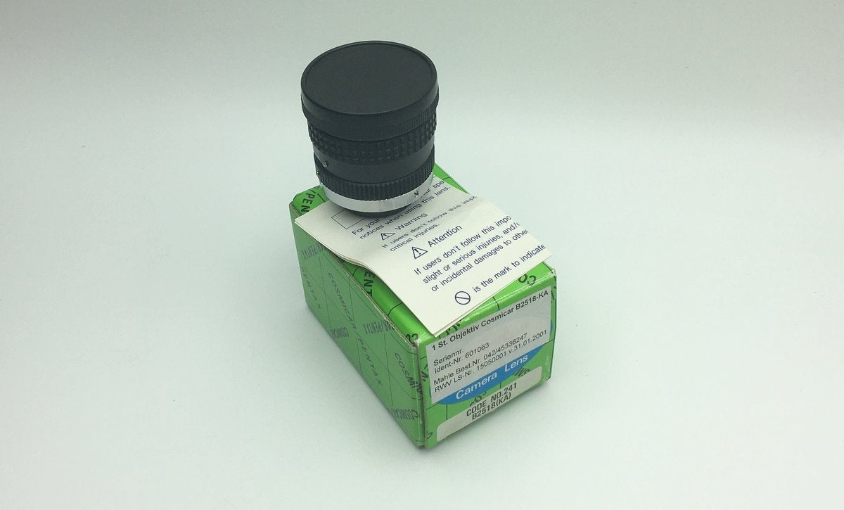 LK324 Objektiv Cosmicar B2518-KA 25mm 1:1.8