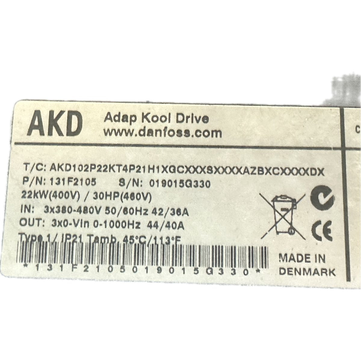 Danfoss AKD102P22-4