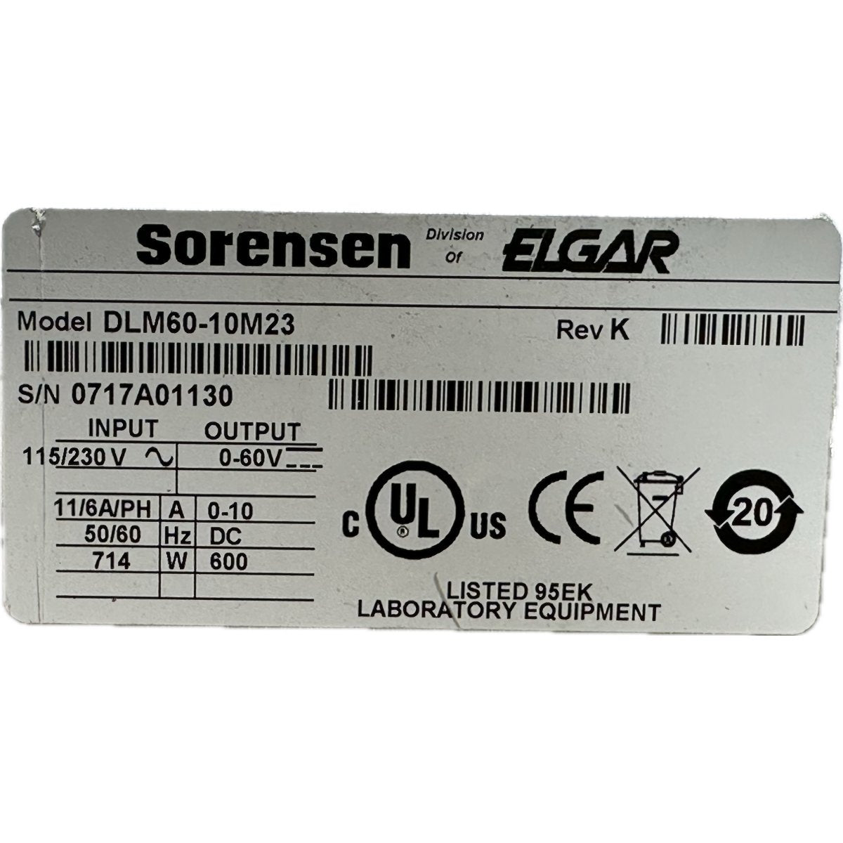 Sorensen DLM60-10M23-4