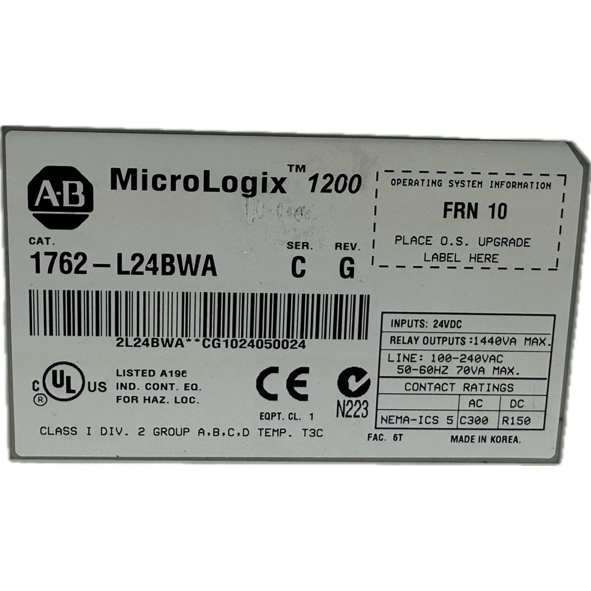 Allen Bradley 1762-L24BWA-4